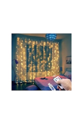 Ers Perde Led 3 Metre Kumandalı 8 Ayrı Moda Sahip 3mx3m 3 Mt X 3 Mt Perde Led Peri Led Usb