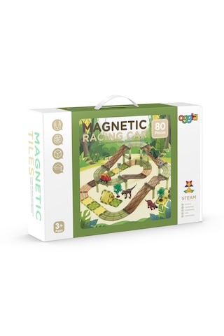 Racing Car 80 Parçalı Premium Manyetik Oyuncak/bloklar Seti Arab