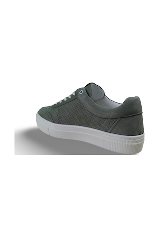 Erkek Hakiki Deri Sneaker Yeşil