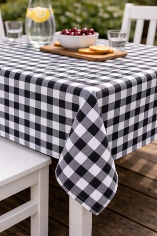 Pamuk Pötikare Masa Örtüsü 160x170 cm – Yıkanabilir, Dayanıklı, Balkon, Bahçe, Mutfak ve Piknik İçin