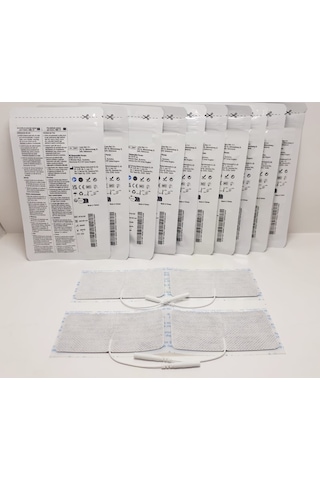 Tens Elektrod Pedi 5x10 Cm Kablolu 4lü Paket 10 Adet