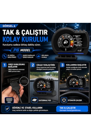 Head Up Display Hud Araç Verileri Bu Ekranda Obd 2 - Gps Hız Alarmı ,rpm ,su Sıcaklığı Basınç ,akü Şarj Durumu,obd 2 Arıza Kodu Taraması 120 Parametre