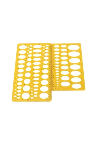 21cm/25cm Elips Çizim Çizim Şablonu Mekanik Cetvel Oval Yuvarlak