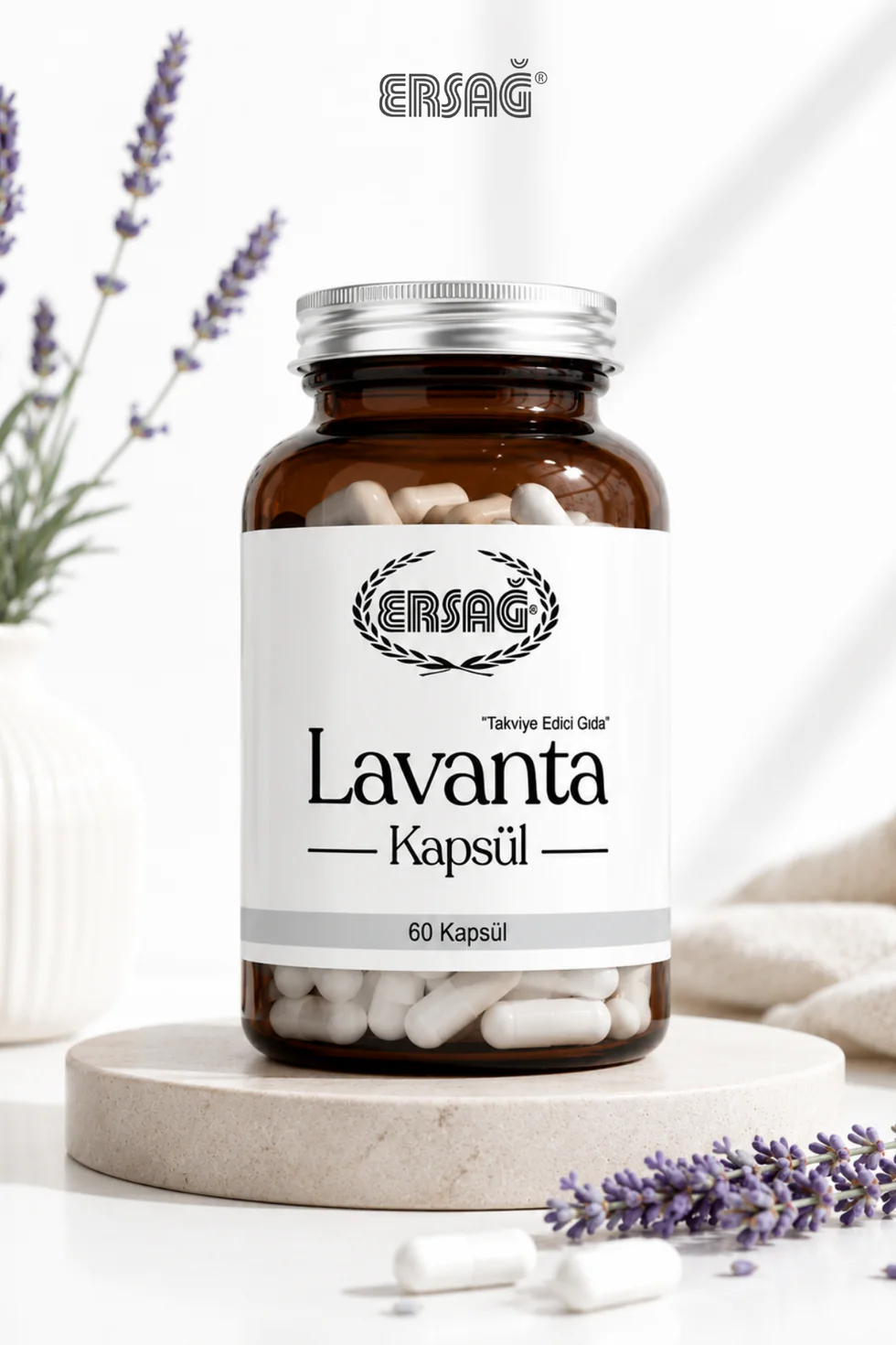 Ersağ Lavanta Kapsül 60 Tablet Takviye Edici Gıda
