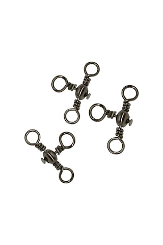 115 Pc / Box Şişe Şişesi Üç Çapalı Döner Paslanmaz Çelik Balıkçılık Karakter Yüzüğü, Boyut:115 Adet / Kutu