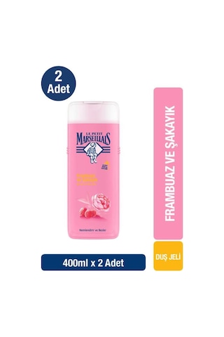 Le Petit Marseillais Frambuaz ve Şakayık Banyo ve Duş Jeli 2 x 400 ML