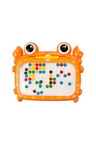 Sevimli Yengeç Manyetik Çizim Tahtası 50 Boncuklu Manyetik Kalemli Çocuk Eğitim Oyuncağı