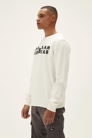 Bad Bear 22.02.12.009-c04 Counter Erkek Sweatshirt Beyaz