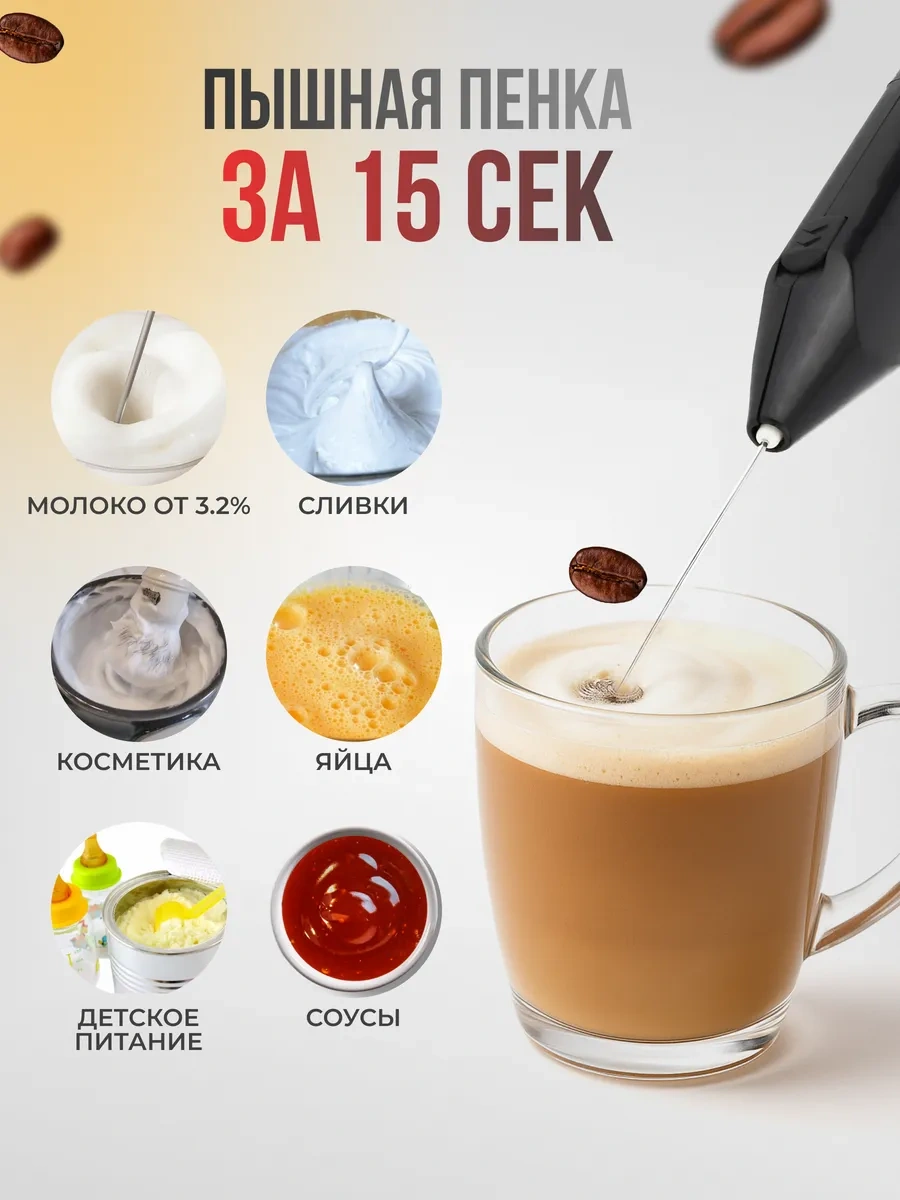 Homium Güçlü Pil İle Çalışan Köpürtücü 123706726