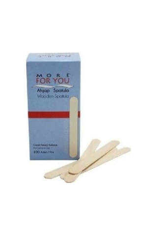 More For You Tek Kullanımlık Ahşap Ağda Spatulası 100'lü