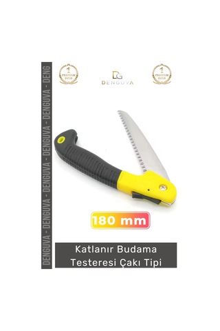 Testere Çelik Keskin Pratik Portatif Güçlü Bahçe 180 Mm Katlanır Budama Testeresi Çakı Tipi