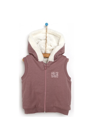 Bebbek Little Cutie Welsoft Detaylı Yelek Leylak