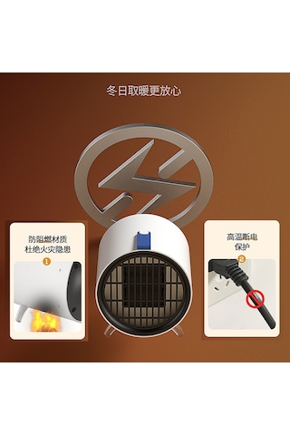 Moveevo Ev Ofis Masaüstü Isıtıcı 110v Mini El Taşınabilir Beyaz Amerikan/tayvan Standartı Sıcaklık Sağlayıcı