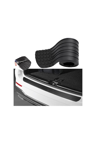 Geeksen Siyah Universal Araba Arka Tampon Koruması - Lastik Çizik Koruyucu Ve Çarpışma Önleyici Strip