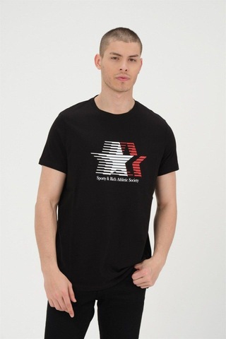 Erkek Basic T-shirt %100 Pamuk Tişört SIYAH