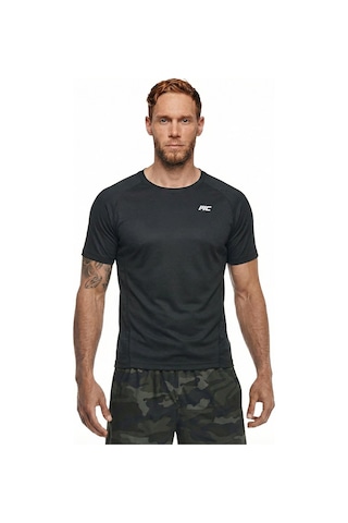 Musclecloth Running Kısa Kollu T-shirt Siyah Siyah