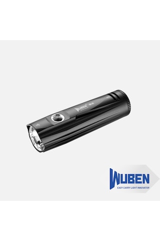 Wuben B2 1300 Lümen Şarj Edilebilir Bisiklet Led Ön Farı - Type-c & Powerbank Özellikli Alüminyum Gövde Bisiklet Işığı Siyah