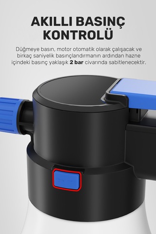 Yeni Model Şarjlı Otomatik Yüksek Basınçlı Oto Araba Yıkama Ve Te