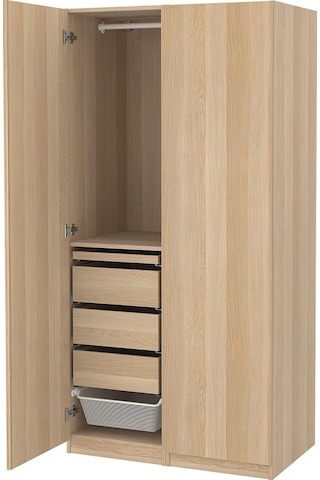 Ikea Meşe Ferah Kapaklı Gardırop 100x60x201 Cm