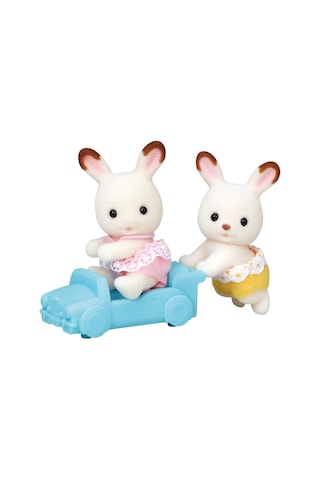 Sylvanian Families Çikolata Kulaklı Tavşan İkiz Bebekleri 5420