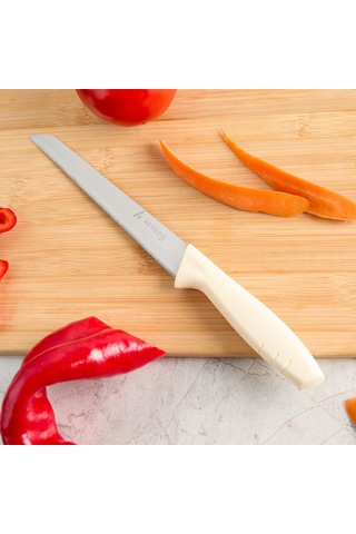 Aryıldız Primo Lazer Ekmek Bıçağı Fil Dişi 17 Cm Renkli