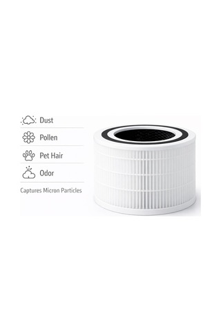 Lexroo Levoit Core 300, Core 300s Air Purifier Uyumlu Hepa + Karbon Filtre - Beyaz Beyaz