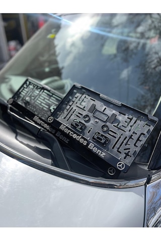 3d Mercedes Benz Takmatik Plakalık 1 Tanesi Kare Plakalık