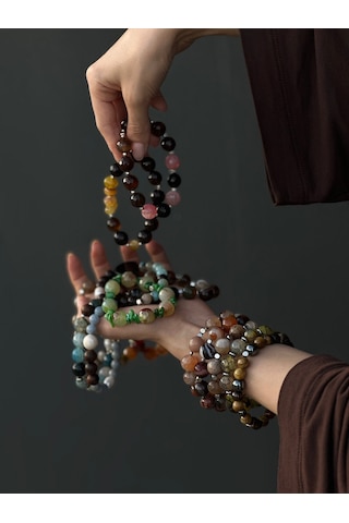 Blackcraft Toprak & Gül Bileklik Renkli