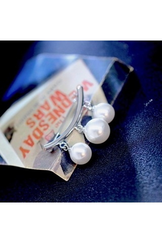 Kore Basit İnci Sevimli Broş Kadın Aksesuarları Kpop Kadınlar İçin Broşlar Pins Emaye Pin Takı Altın