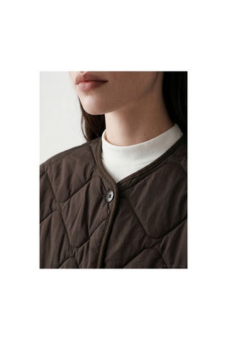 LC Waikiki Alıta Cıty Farkıyla Lcw Comfort Kahverengi Kapitone Oversize Kadın Şişme Mont Kahverengi - 931216063 Kahverengi