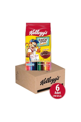 Coco Pops Jumbos Bts Mısır Gevreği 700x6 Adet, Lif, Demir Ve 6 Vitamin Içer