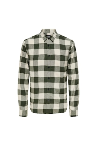 Onsgudmund Ls Checked Shirt Noos Erkek Yeşil Uk Gömlek - 22007112 Koyu Mavi