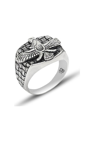 Özel Tasarım Ahura Mazda Model Gümüş Bilezik Ve Yüzük Kombini 201024557 Gümüş