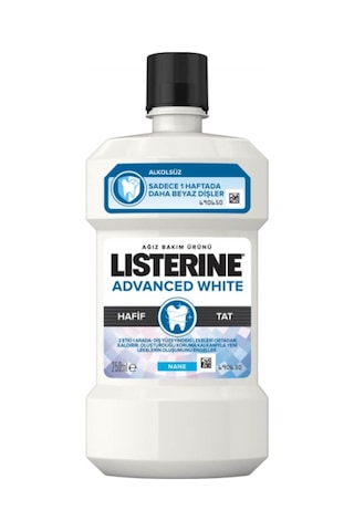 Listerine Advanced White Hafif Tat Ağız Bakım Suyu 250 ML