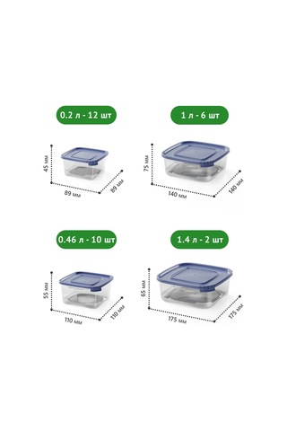 Polimerbyt Kaspi No. 3.1 Saklama Kabı Seti - 30 Adet Mav 261825684 Mavi