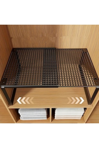 Willowhaven Beyaz Büyük Boy Katlanır Gardırop Düzenleyici Ayarlanabilir Raf