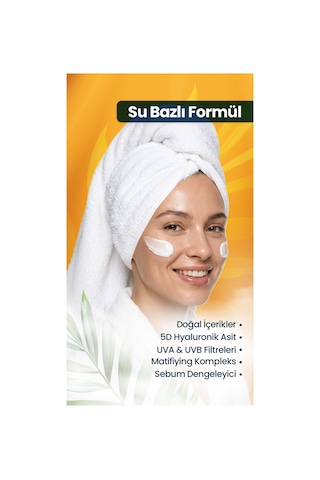 Aydınlatıcı Ton Eşitleyici C Vitamini Nemlendirici Vegan Güneş Koruyucu Krem Spf 50+