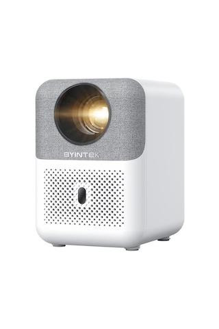 Byintek U4 Projeksiyon Cihazı 1080P LED WiFi 6 BT 5.0, Otomatik Odaklama, 400 ANSI Lümen, Ev Sineması, Dış Mekan, İş, Oyun, Eğitim Amaçlı