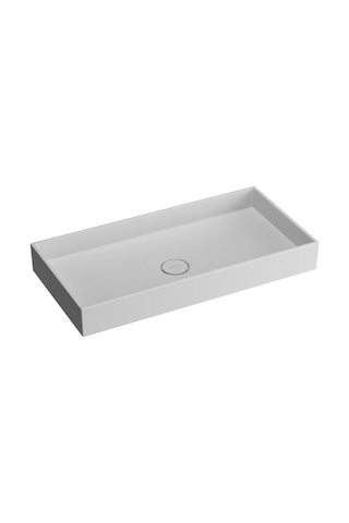 VitrA Memoria M58000001000 Dikdörtgen Çanak Lavabo Beyaz 80 CM