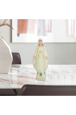 Opulentliving Suntek Kutsal Meryem Heykelcik, 10cm, Karakter Dekorasyonu, Ev Ve Ofis İçin, Mükemmel Hediye 10cm