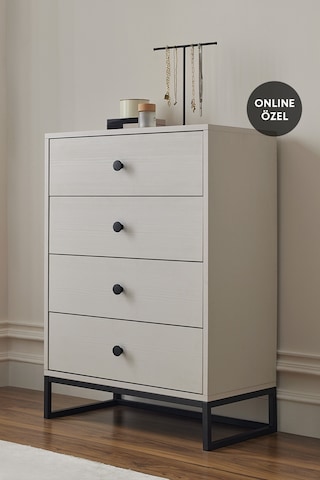 Enza Home Kalinsta Şifonyer - Beyaz