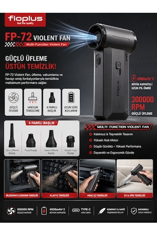 Şarjlı Araç Süpürgesi 4000 Mah