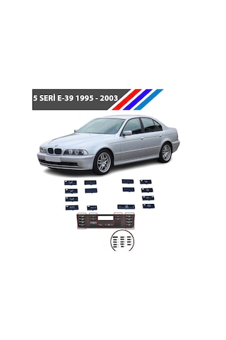 Bmw 5 Serisi E-39 Klima Kontrol Düğme Seti 14 Parçalı 1995 2003