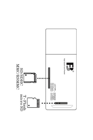 Fosenze Fb360 Usb 2.0 Çiftli Kart Okuyucu - Tf Ve Sd/sdhc Kartları İçin Fotoğraf Makinesi Çok Fonksiyonlu Siyah Okuyucu