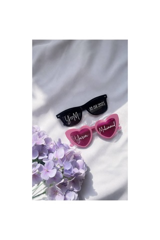Kişileştirilmiş Gelin ,damat ,bride, After, Party Gözlük Pembe