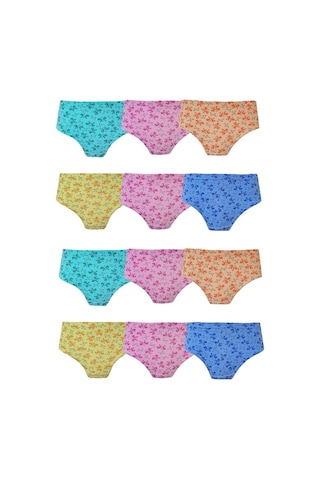 Seher Yıldızı 12 Li Kız Çocuk Pamuklu Empirme Slip Külot