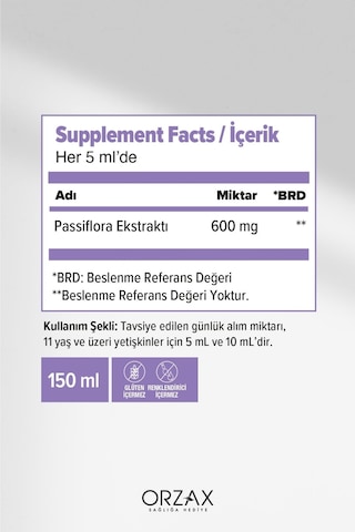 Ocean Passiflora Şurup 150 Ml X 2 Adet