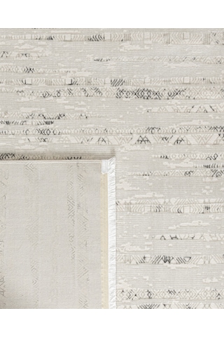 Madame Coco Beuil Halı - Beyaz/gri - 80x300 Cm 8684427190227 Beyaz