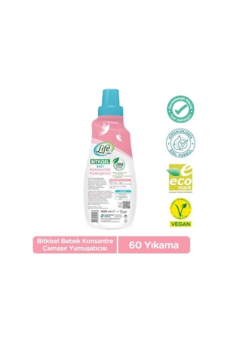 Life By Fakir Baby Bitkisel Konsantre Yumuşatıcı 1500 Ml 60 Yıkama 5 Adet
