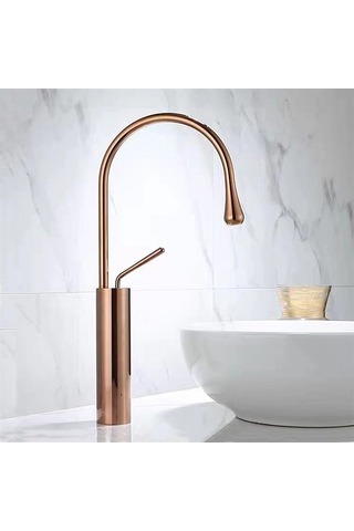 F-813 Rose Lavabo Bataryası Bakır